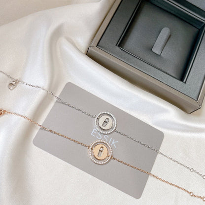 [NOBLE AURA]LUCKY MOVE PAVED DIAMOND BRACELET