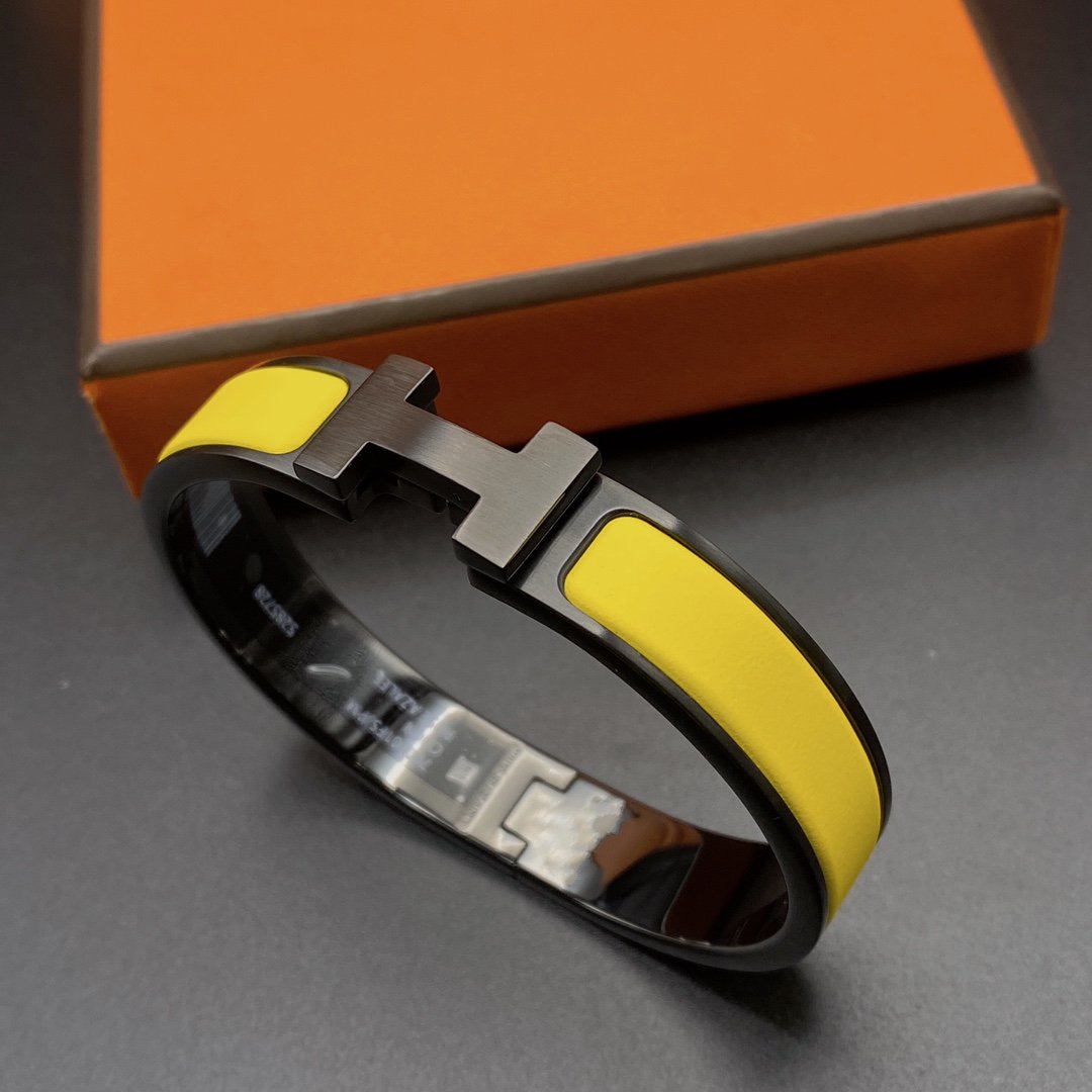 [NOBLE AURA]CLIC HM SO BLACK YELLOW BRACELET