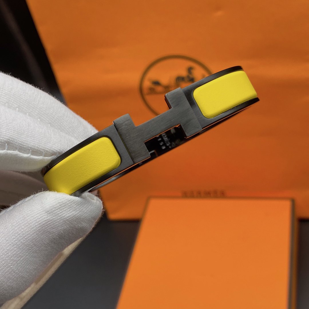 [NOBLE AURA]CLIC HM SO BLACK YELLOW BRACELET