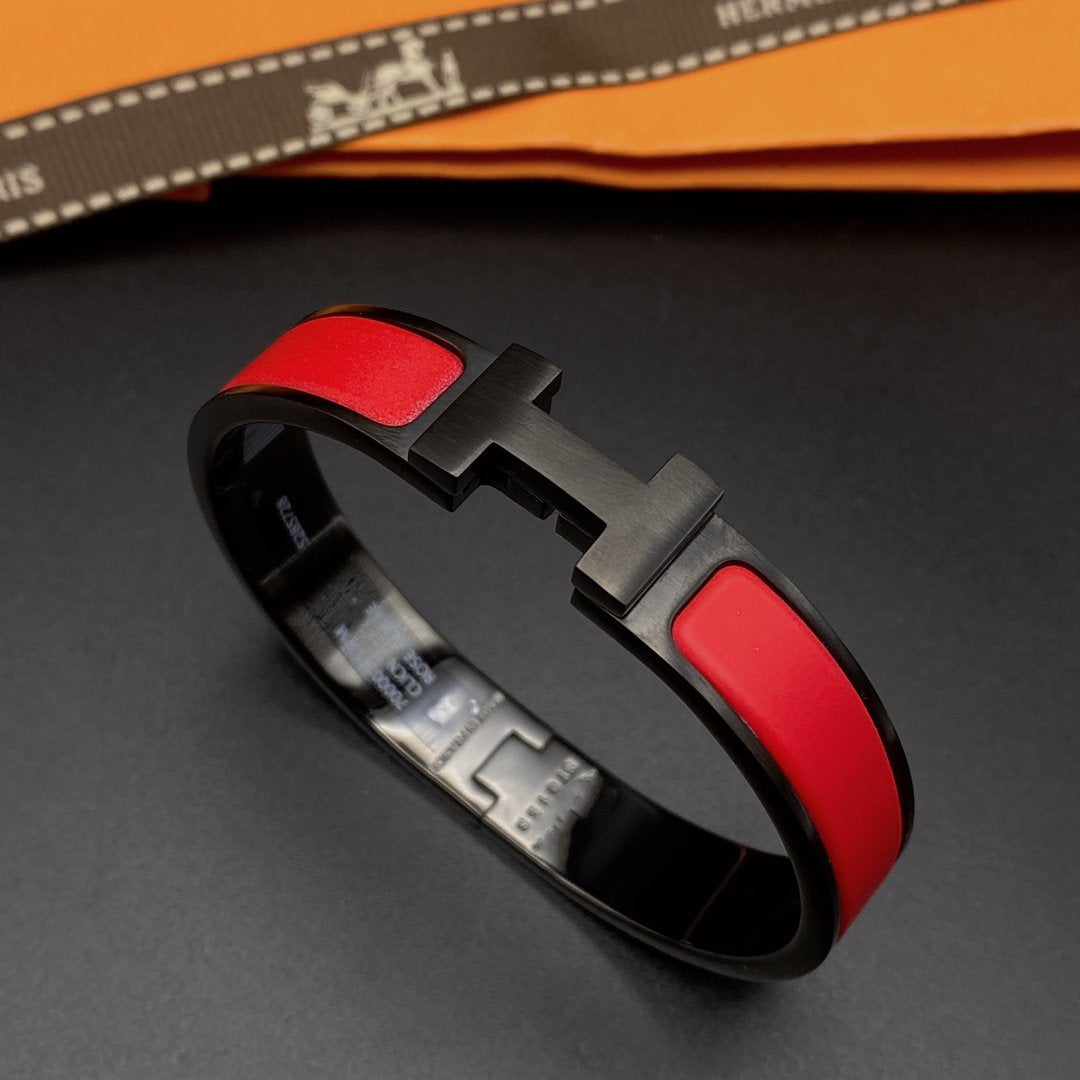 [NOBLE AURA]CLIC HM SO BLACK RED BRACELET