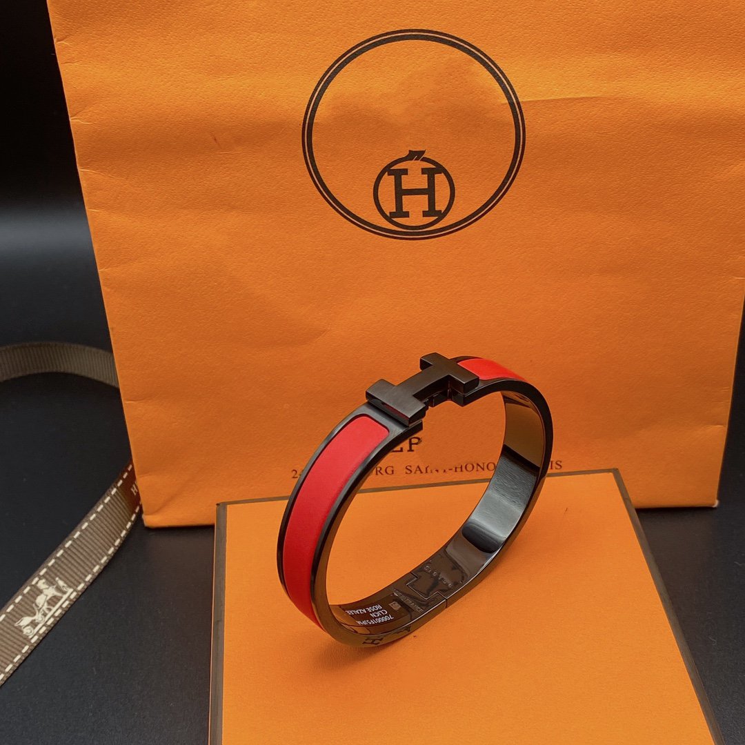 [NOBLE AURA]CLIC HM SO BLACK RED BRACELET