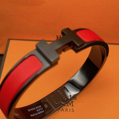 [NOBLE AURA]CLIC HM SO BLACK RED BRACELET