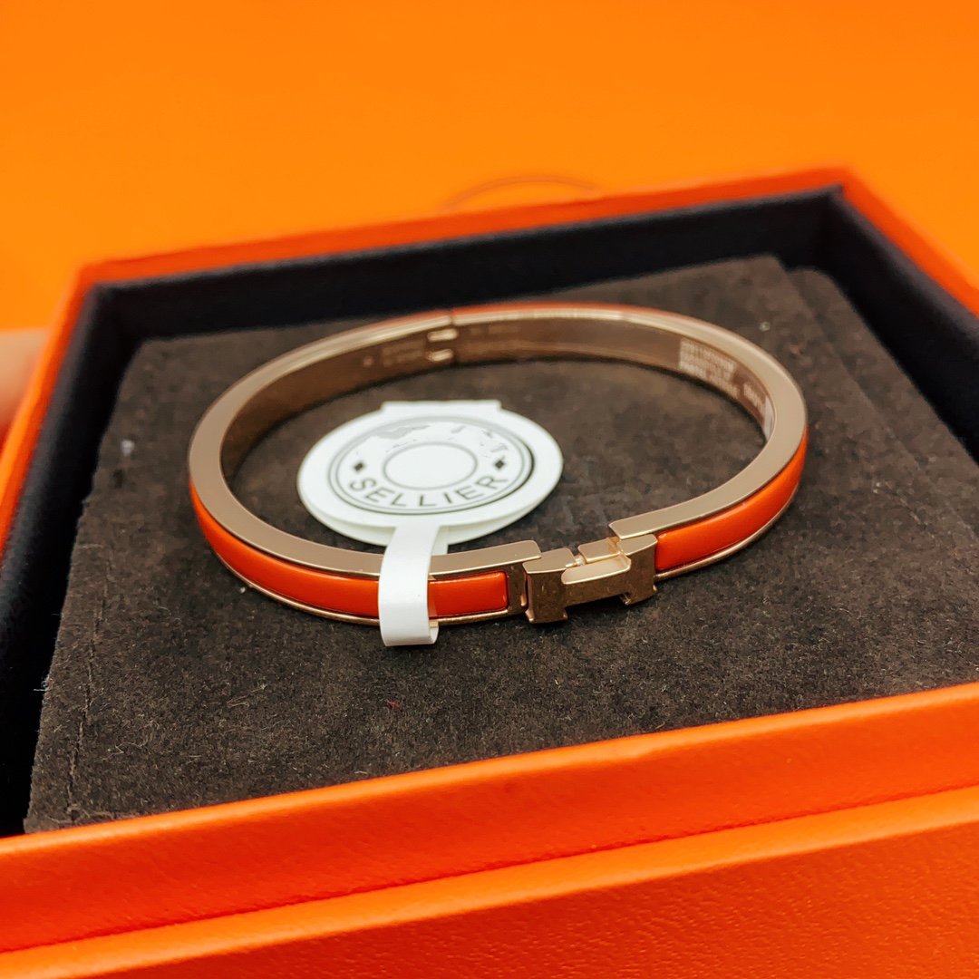 [NOBLE AURA]CLASSIC HM CLIC RED 8MM ENAMEL BRACELET