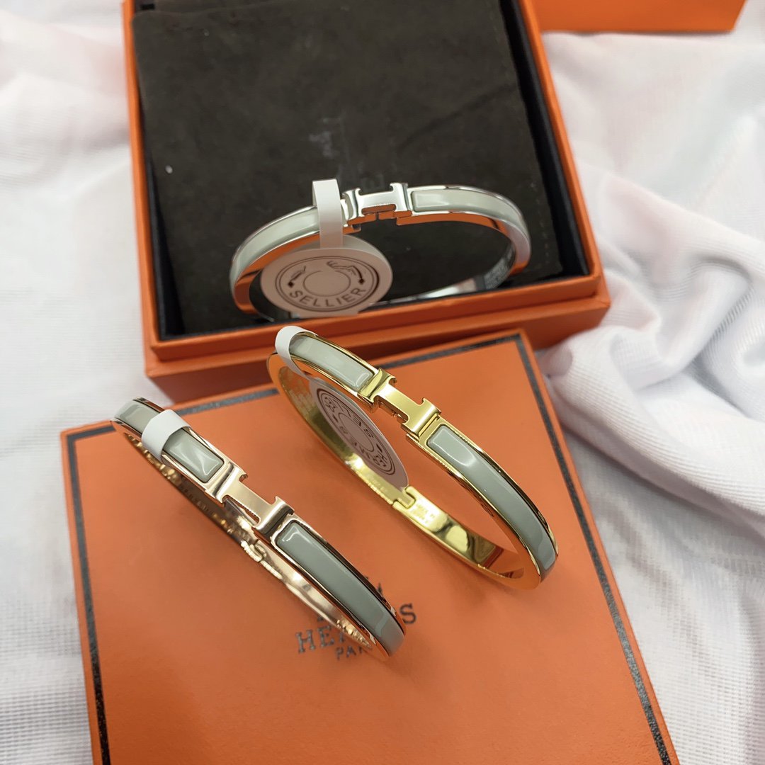 [NOBLE AURA]CLASSIC HM CLIC GREEN 8MM ENAMEL BRACELET