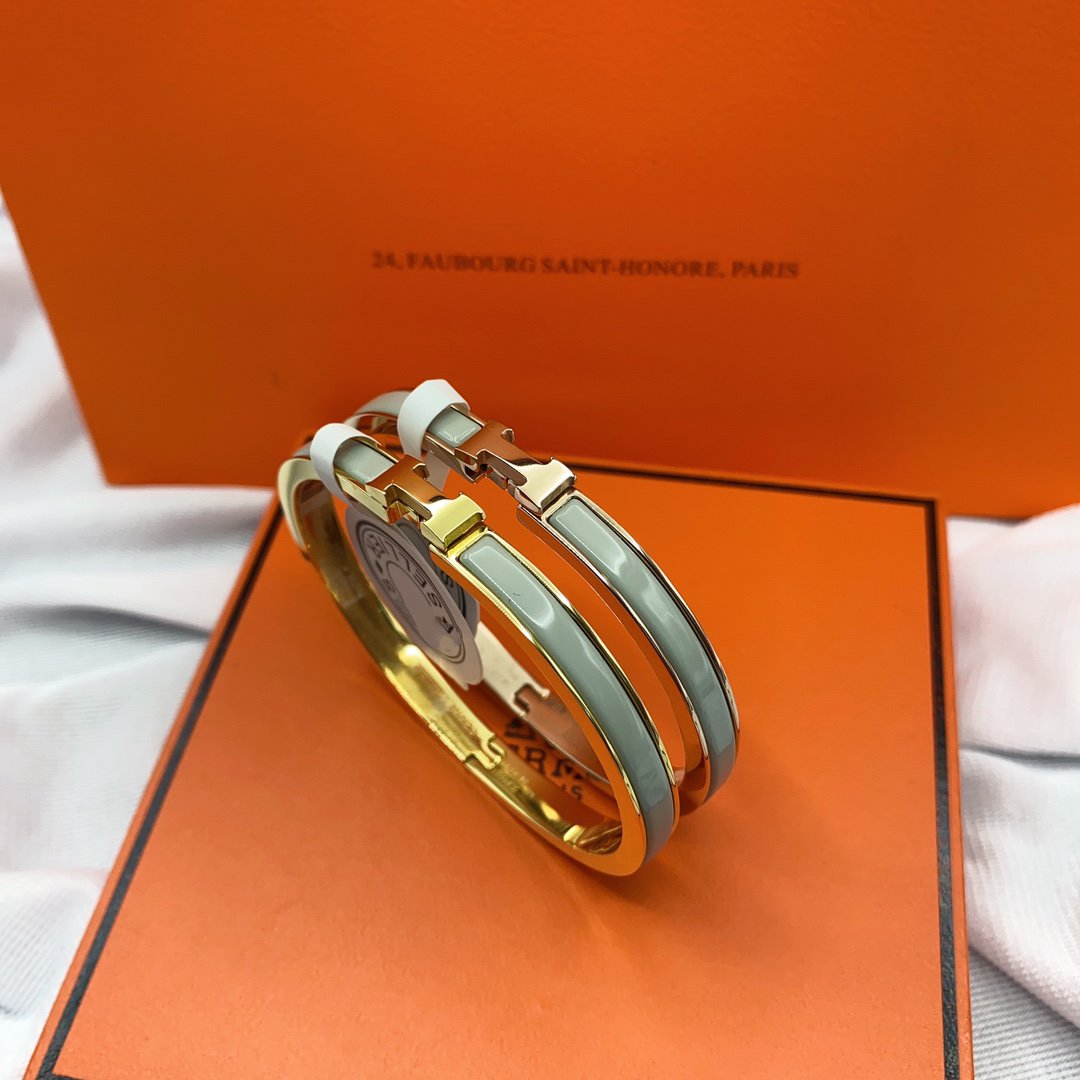 [NOBLE AURA]CLASSIC HM CLIC GREEN 8MM ENAMEL BRACELET