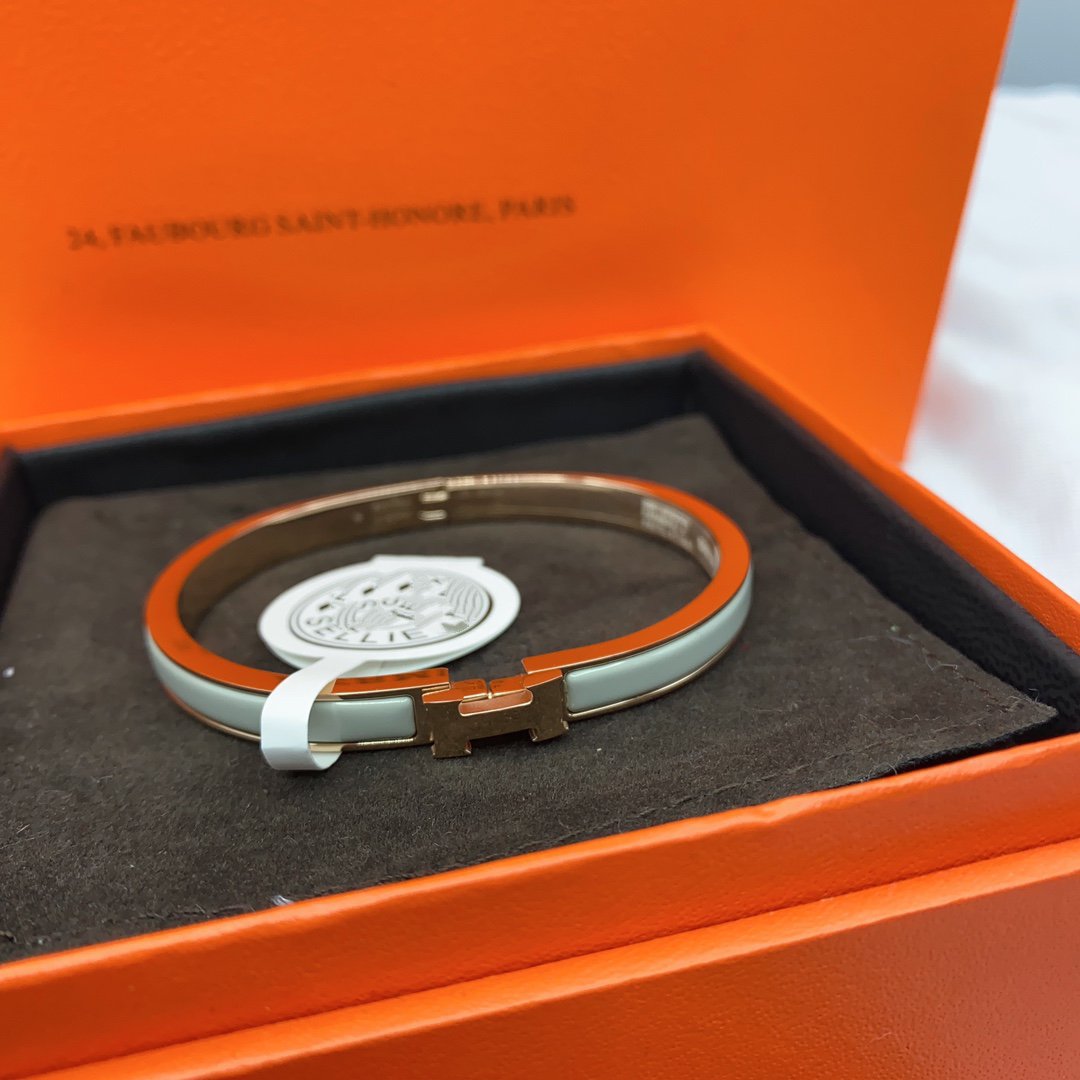 [NOBLE AURA]CLASSIC HM CLIC GREEN 8MM ENAMEL BRACELET