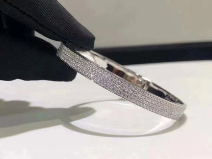 [NOBLE AURA]HM KELLY BRACELET IN SILVER AND FULL PAVE DIAMOND