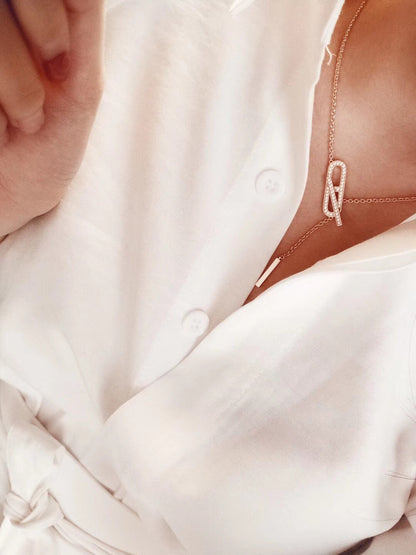 [NOBLE AURA]HM FIRE PIG NOSE NECKLACE TRENDY STREET