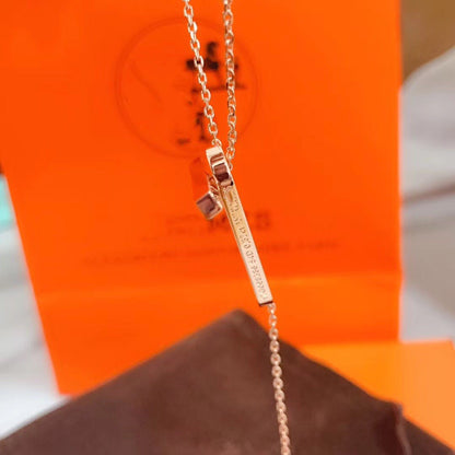 [NOBLE AURA]HM NECKLACE PLATINUM ROSE GOLD DIAMOND
