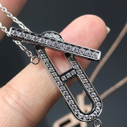 [NOBLE AURA]HM NECKLACE PLATINUM ROSE GOLD DIAMOND