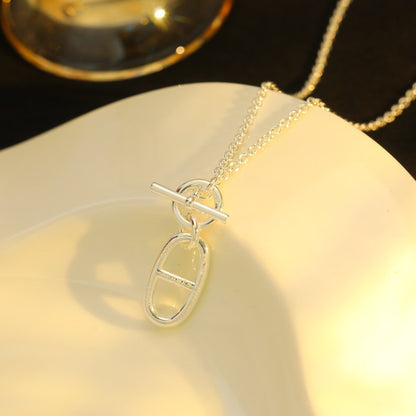 [NOBLE AURA]HM CHAINE D'ANCRE PENDANT NECKLACE STERLING SILVER