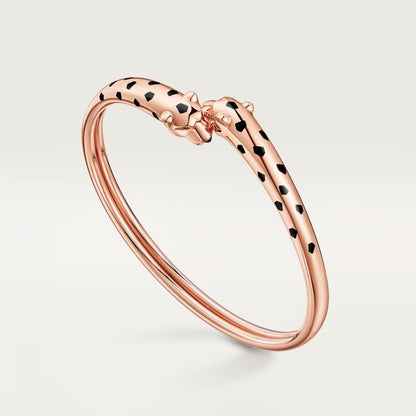 [NOBLE AURA] PANTHERE DOUBLE HEADED OPEN BRACELET