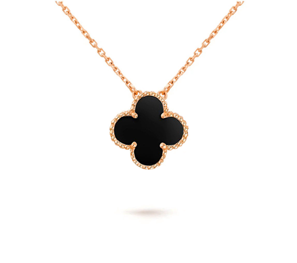 [NOBLE AURA]CLOVER 15MM SINGLE FLOWER NECKLACE COLLECTION