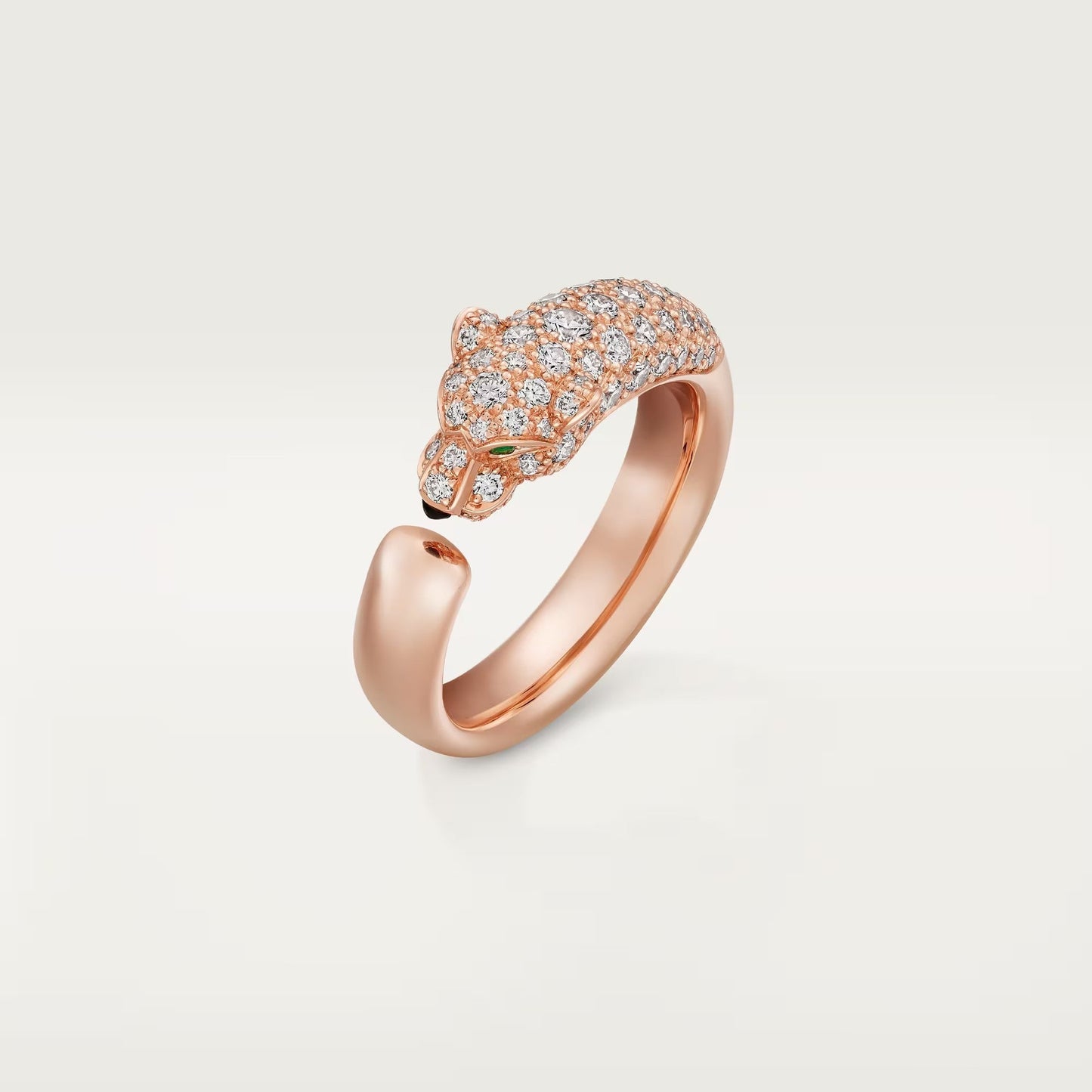 [NOBLE AURA] PANTHERE HALF DIAMOND SMALL RING