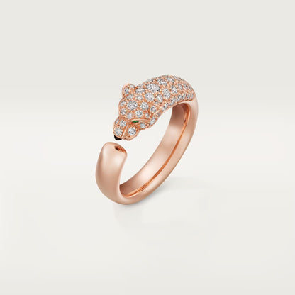 [NOBLE AURA] PANTHERE HALF DIAMOND SMALL RING