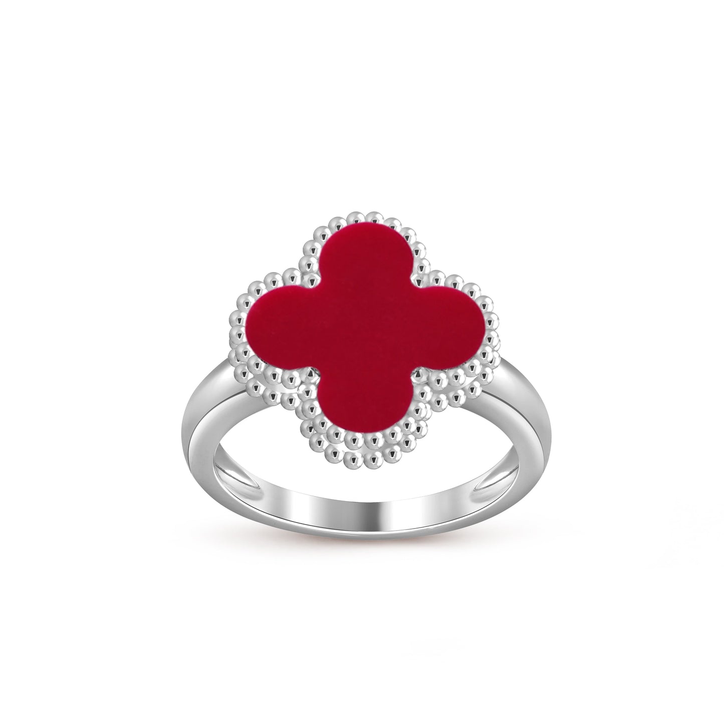 [NOBLE AURA]CLOVER SILVER RING COLLECTION