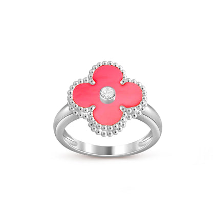 [NOBLE AURA]CLOVER SILVER DIOMND RING COLLECTION