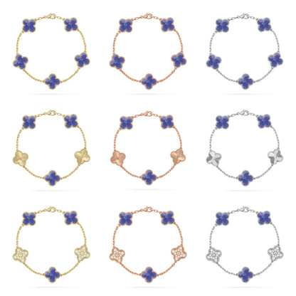 [NOBLE AURA]CLOVER 5 MOTIF BLUE VEINS BRACELET COLLECTION