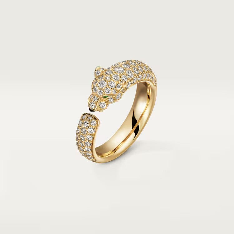 [NOBLE AURA] PANTHERE FULL DIAMOND SMALL RING