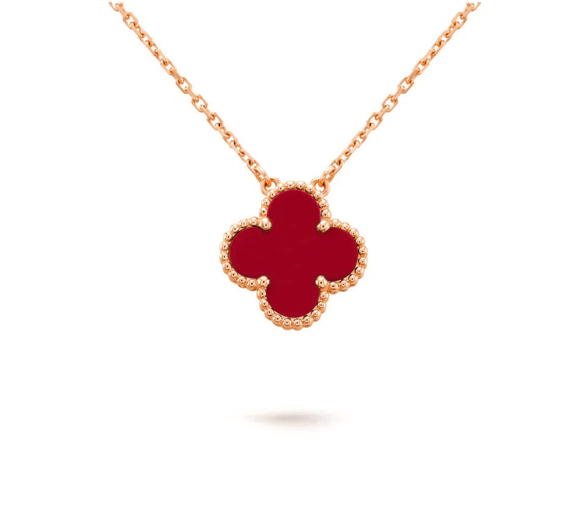 [NOBLE AURA]CLOVER 15MM SINGLE FLOWER NECKLACE COLLECTION