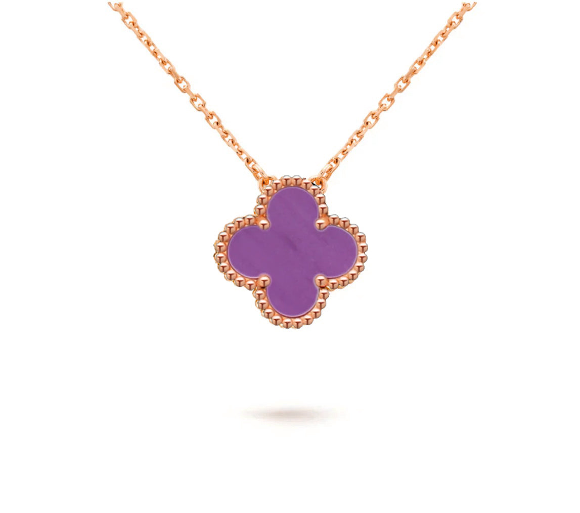 [NOBLE AURA]CLOVER 15MM SINGLE FLOWER NECKLACE COLLECTION