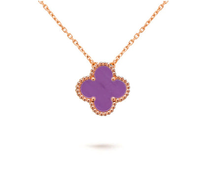 [NOBLE AURA]CLOVER 15MM SINGLE FLOWER NECKLACE COLLECTION