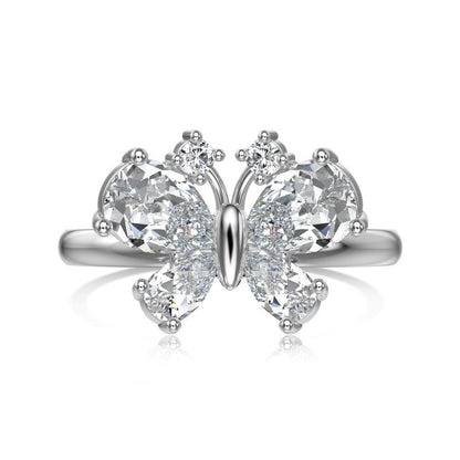 Butterfly Silver Ring Collection