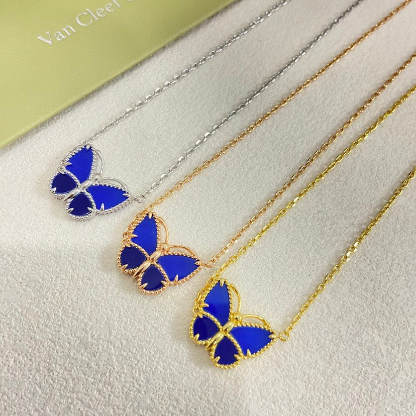 [NOBLE AURA] 2026 NEW LUCKY BUTTERFLY 1 MOTIFS NECKLACE
