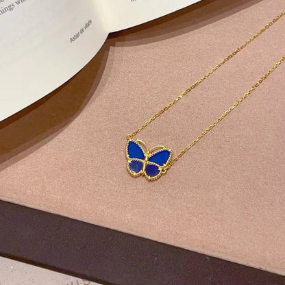 [NOBLE AURA] 2026 NEW LUCKY BUTTERFLY 1 MOTIFS NECKLACE