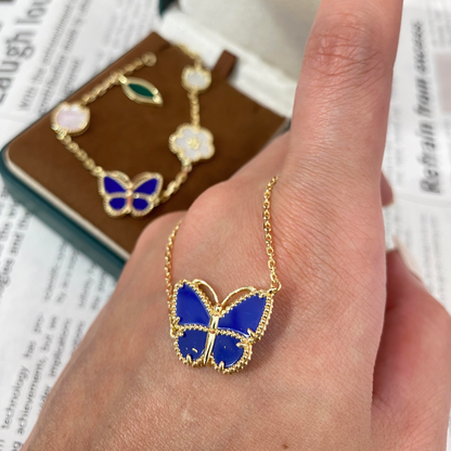 [NOBLE AURA] 2026 NEW LUCKY BUTTERFLY 1 MOTIFS NECKLACE