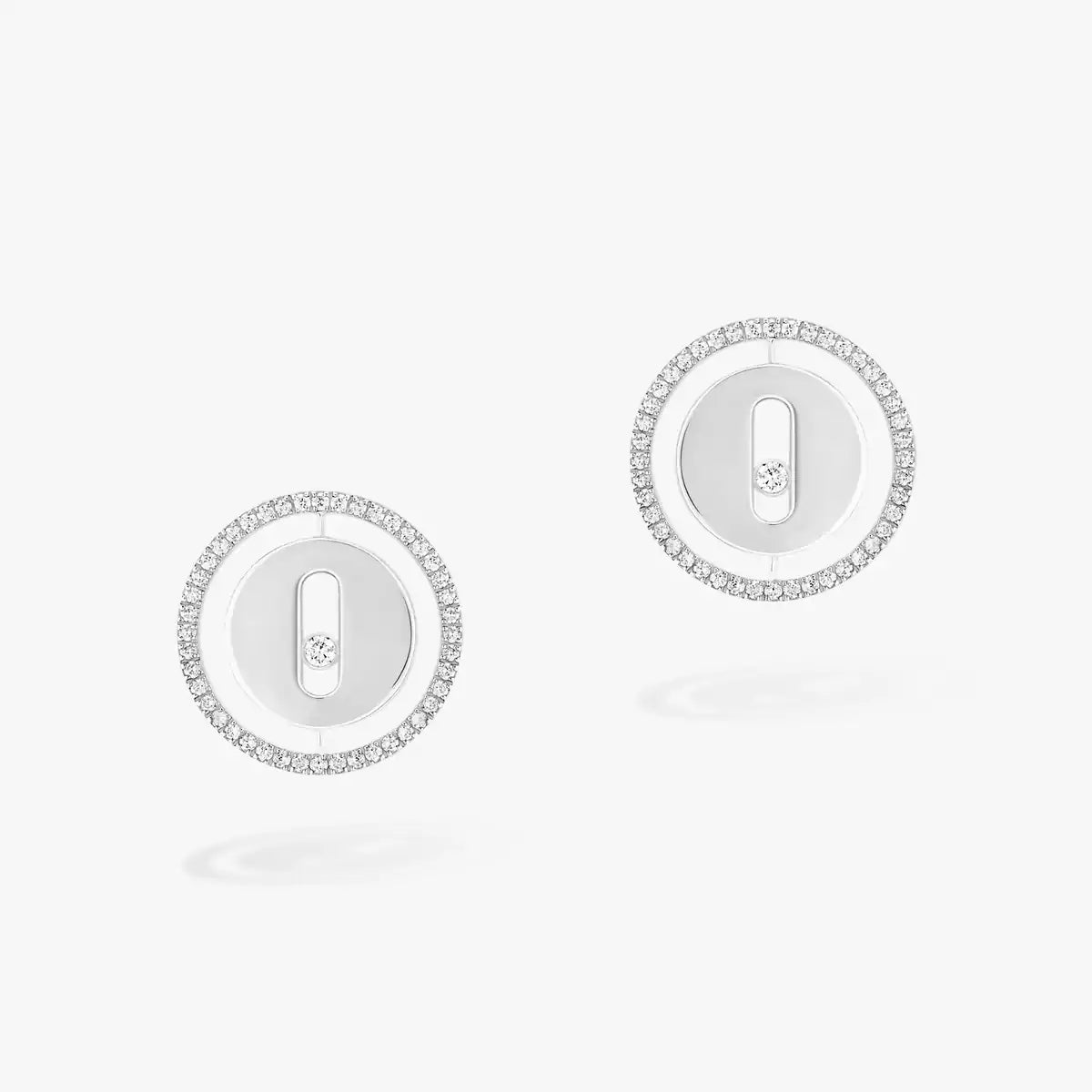 [NOBLE AURA]Lucky Move Diamond Earrings