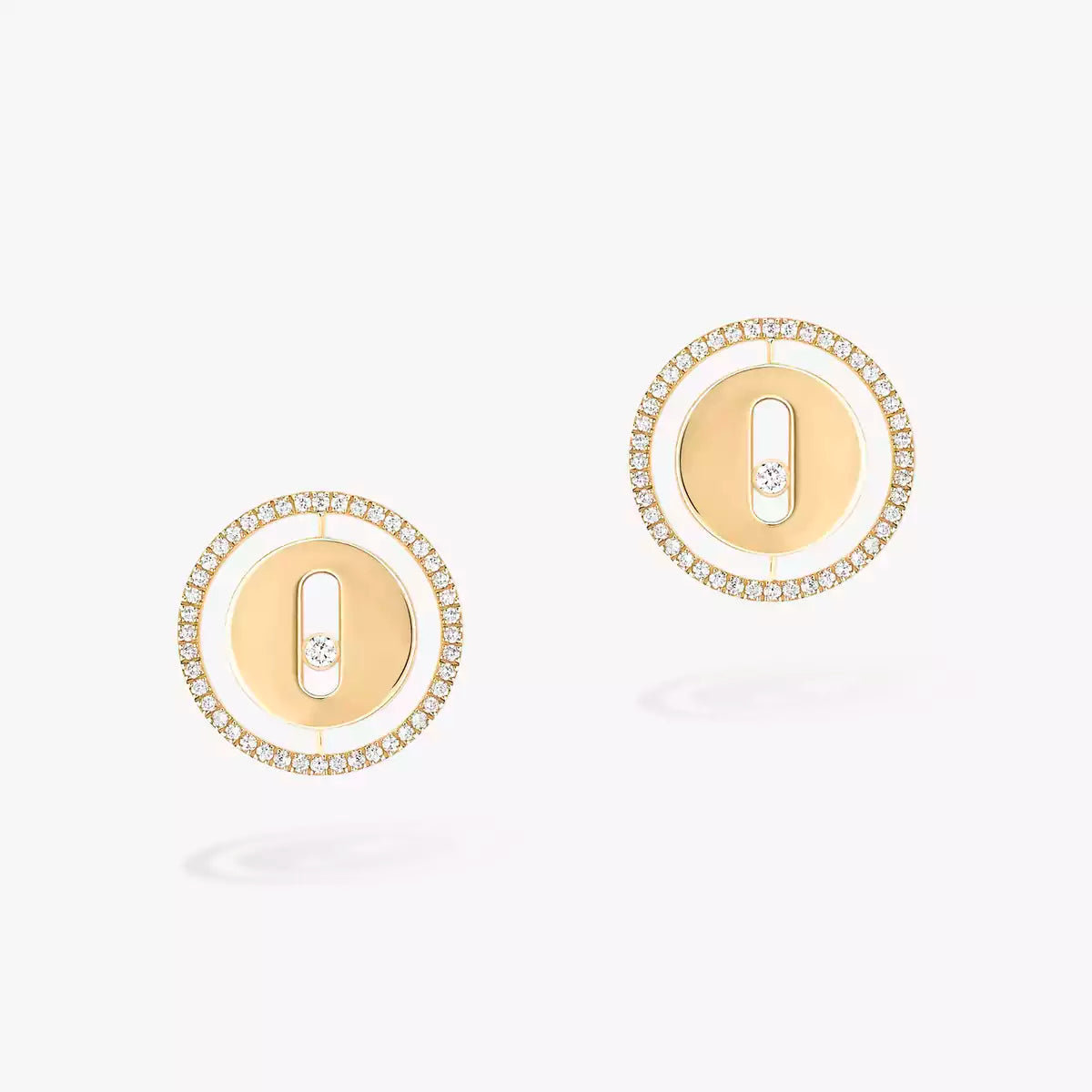 [NOBLE AURA]Lucky Move Diamond Earrings