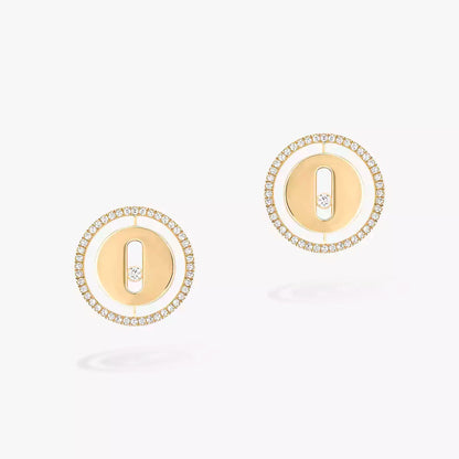 [NOBLE AURA]Lucky Move Diamond Earrings