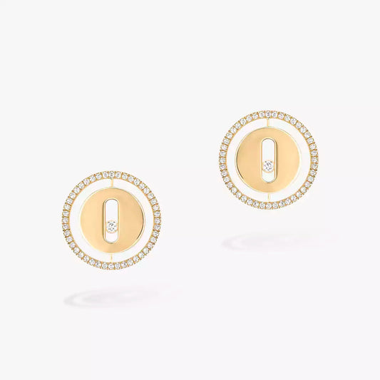 [NOBLE AURA]Lucky Move Diamond Earrings