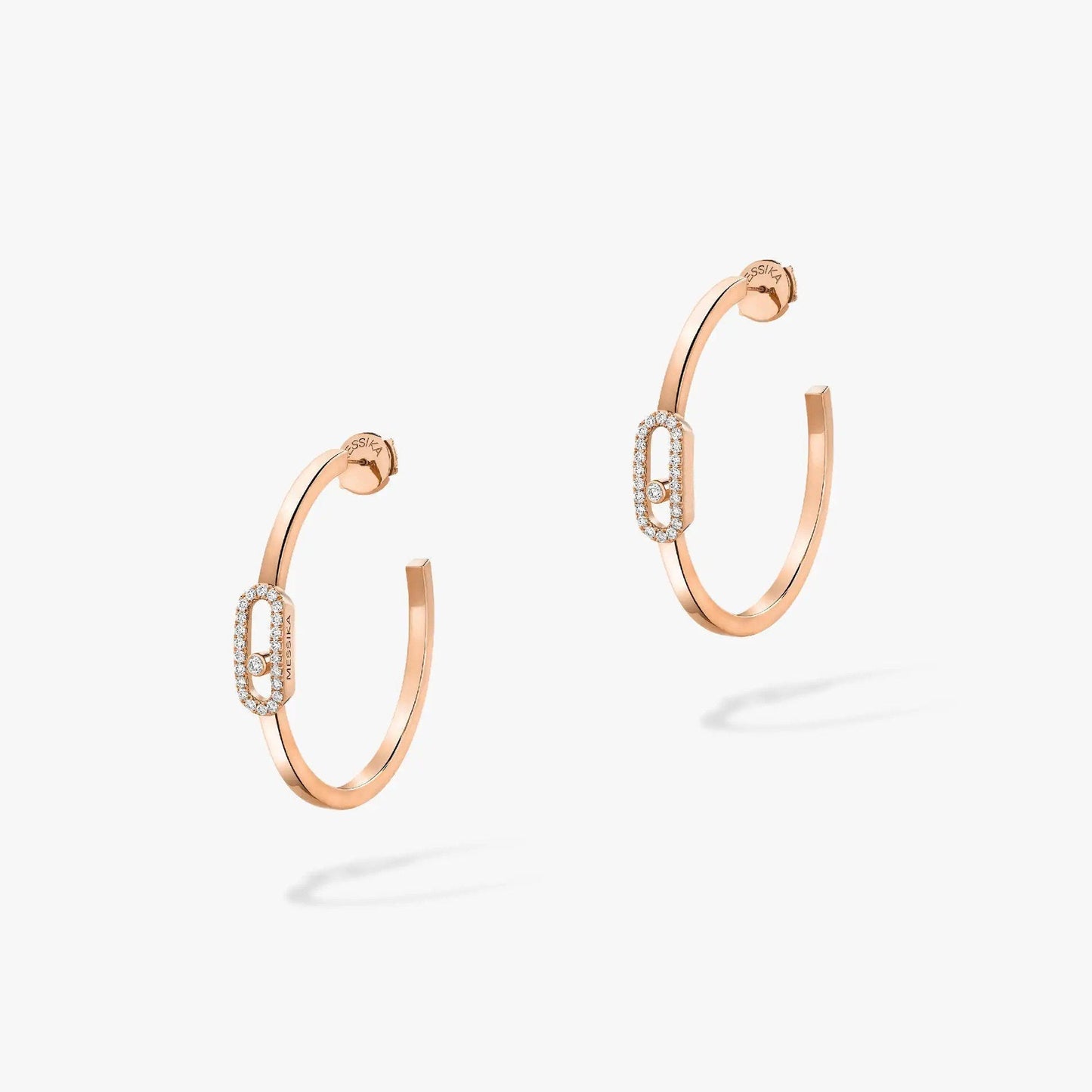 [NOBLE AURA]CREOLES MOVE UNO PM DIAMOND EARRINGS