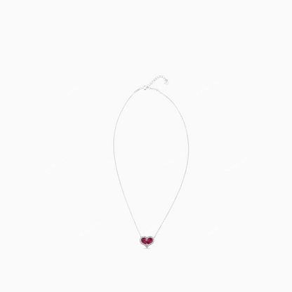 Ruby heart necklace