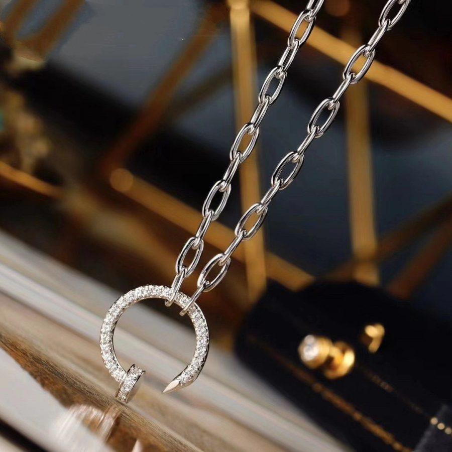 [NOBLE AURA] JUSTE NECKLACE FULL DIAMONDS