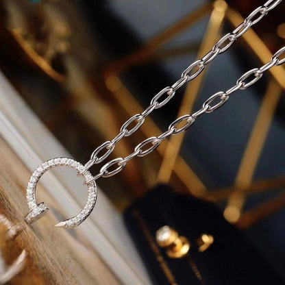 [NOBLE AURA] JUSTE NECKLACE FULL DIAMONDS