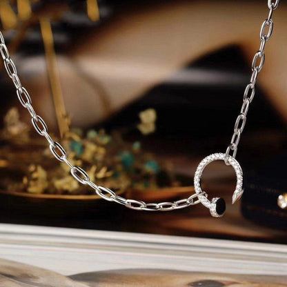 [NOBLE AURA] JUSTE NECKLACE FULL DIAMONDS