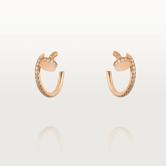 [NOBLE AURA]JUSTE EARRINGS 12.75MM PINK GOLD DIAMOND