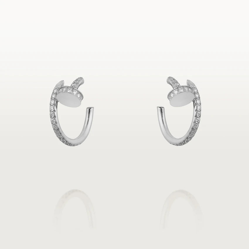 [NOBLE AURA]JUSTE EARRINGS 12.75MM SILVER DIAMOND