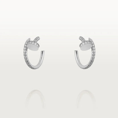 [NOBLE AURA]JUSTE EARRINGS 12.75MM SILVER DIAMOND