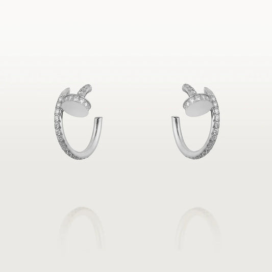 [NOBLE AURA]JUSTE EARRINGS 12.75MM SILVER DIAMOND
