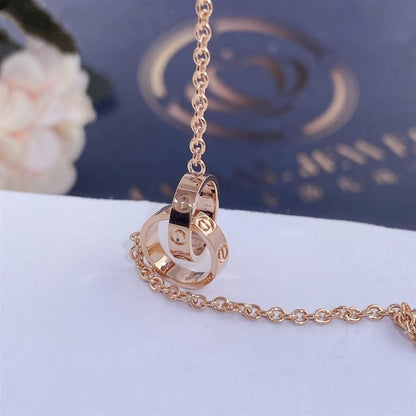 [NOBLE AURA] LOVE BRACELET DOUBLE RING