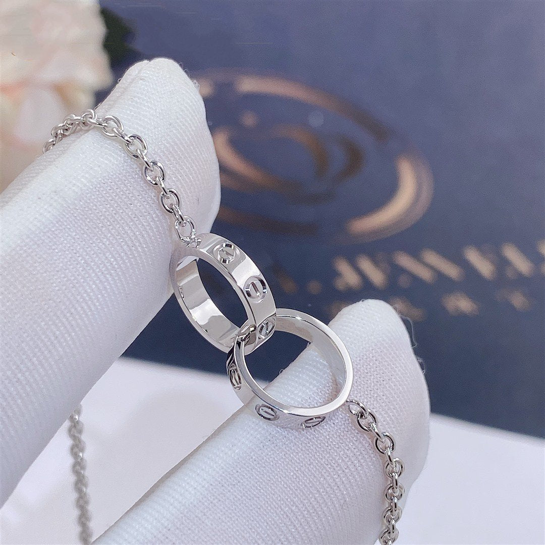 [NOBLE AURA] LOVE BRACELET DOUBLE RING