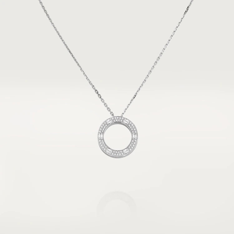 [NOBLE AURA]LOVE NECKLACE ADJUSTABLE SILVER