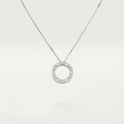 [NOBLE AURA]LOVE NECKLACE ADJUSTABLE SILVER