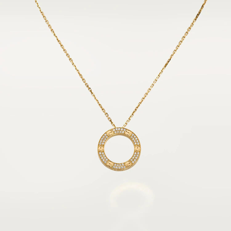 [NOBLE AURA]LOVE NECKLACE ADJUSTABLE ROSE GOLD