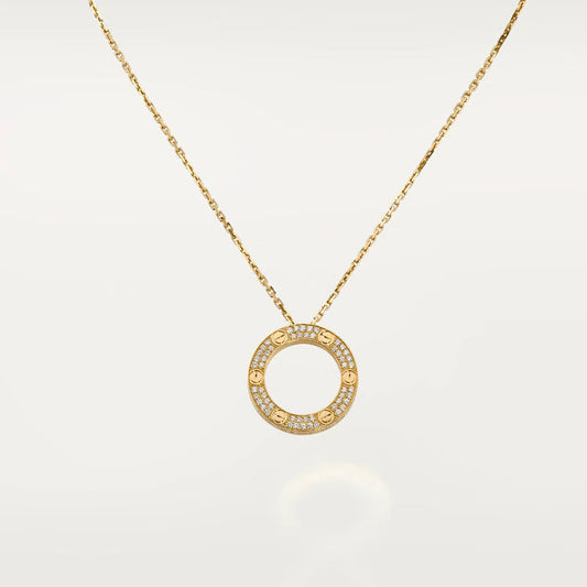 [NOBLE AURA]LOVE NECKLACE ADJUSTABLE ROSE GOLD