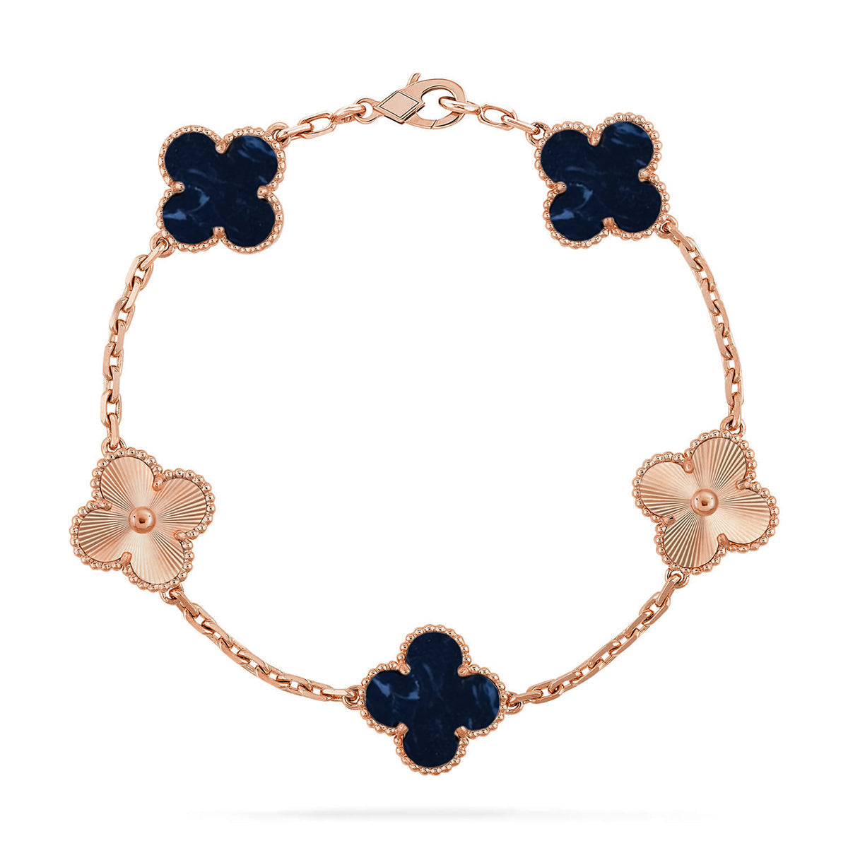 [NOBLE AURA]CLOVER 5 MOTIF PIETERSITE BRACELET COLLECTION